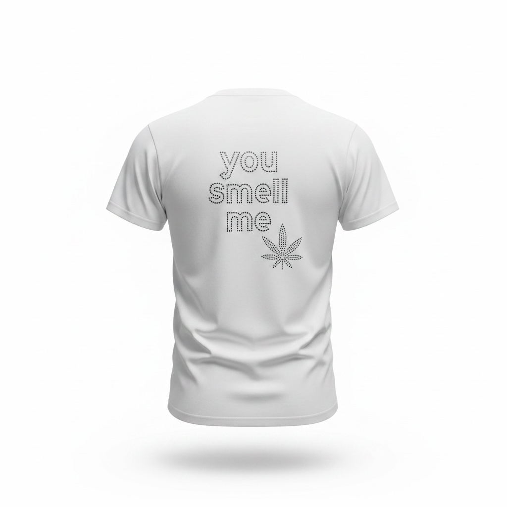 Rhinestone Y.S.M. You Smell Me Graphic T-shirt