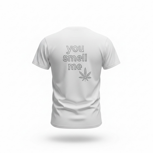 Rhinestone Y.S.M. You Smell Me Graphic T-shirt