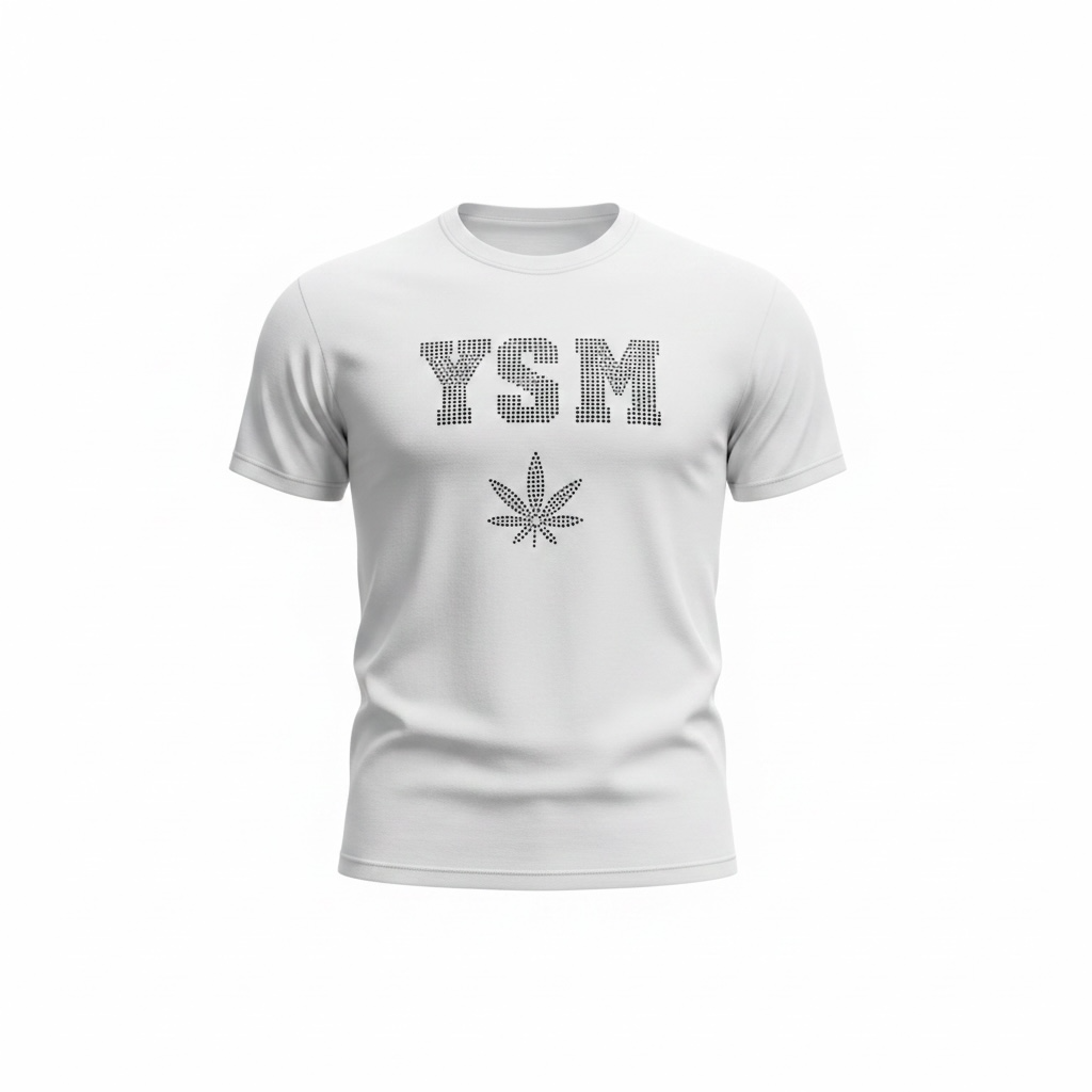 Rhinestone Y.S.M. You Smell Me Graphic T-shirt