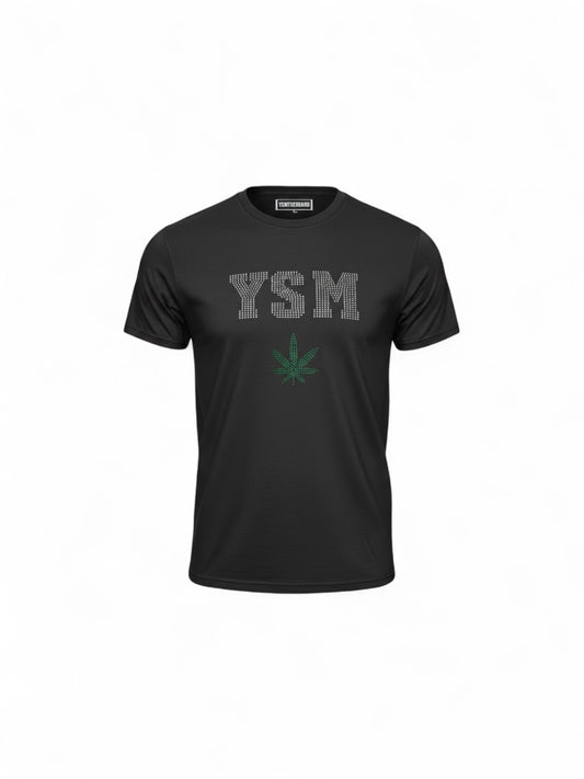 Rhinestone Y.S.M. You Smell Me Graphic T-shirt