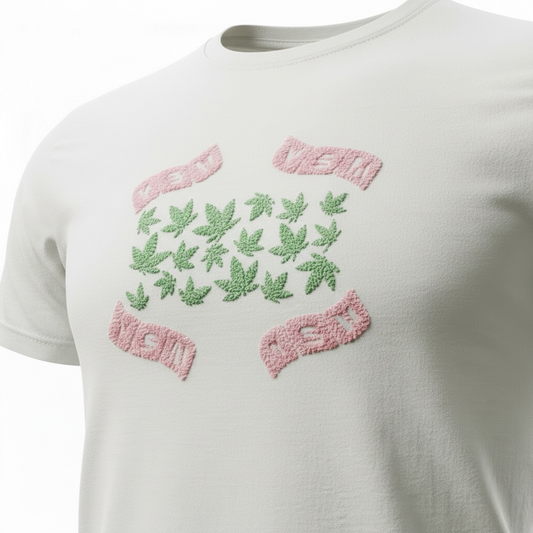 Puff Letter Y.S.M. You Smell Me Graphic T-shirt