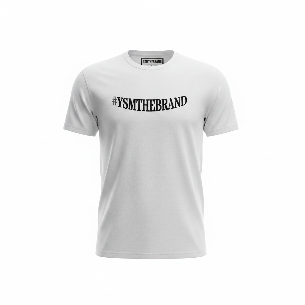 Puff Letter Y.S.M. The Brand Graphic T-shirt